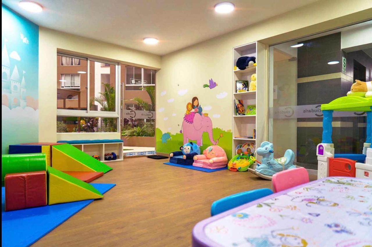 Hermosa Habitacion Privada En Edificio De Estreno Frente Al Metro ลิมา ภายนอก รูปภาพ