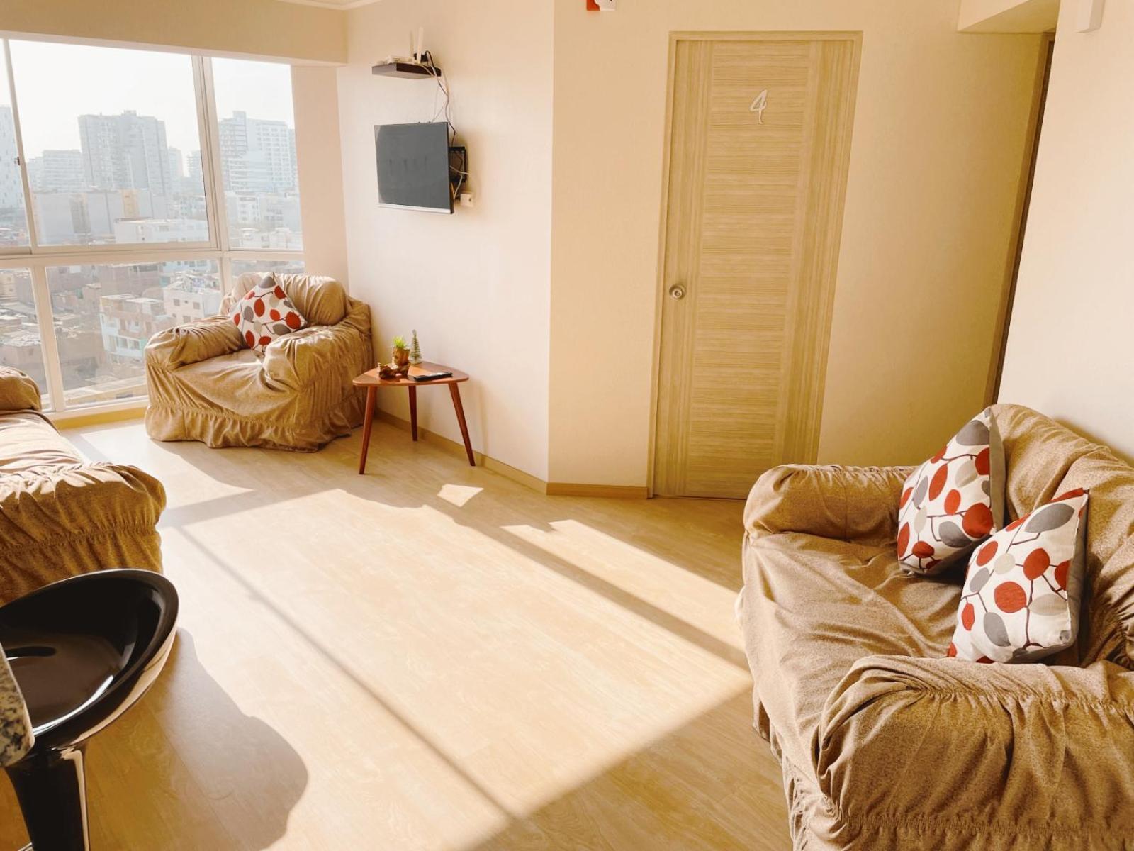 Hermosa Habitacion Privada En Edificio De Estreno Frente Al Metro ลิมา ภายนอก รูปภาพ